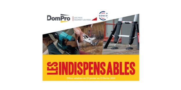 Jusqu'au vendredi 23 février 2024 : les Indispensables pour votre entreprise, de nombreuses promotions - dompro - desrolest alsace colmar strasbourg atelier